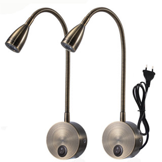 Đèn đọc sách gắn đầu giường LED 3W - 220V, CRI>90, Đèn học và làm việc, Đèn rọi chiếu điểm trang trí phòng ngủ