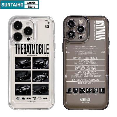 Suntaiho Thời Trang Độc Đáo Họa Tiết Batmobile Ốp lưng Iphone 16 15 14 13 12 11 Pro Max IP 7 8 Plus Iphon X Xs XR Xs Max TPU Mềm Cao Cấp Chống Sốc Ốp Lưng