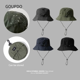 Mũ Xô GOUPDO, Mũ Câu Cá Chống Thấm Nước Nhanh Khô, Túi Bảo Quản Chống Nắng Mùa Hè Di Động Panama Mũ Cắm Trại Đi Bộ Đường Dài