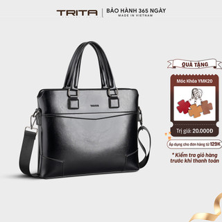 Cặp công sở Trita (Thời trang nam cao cấp đựng vừa laptop 13.3 inch - Cặp da TCA24)