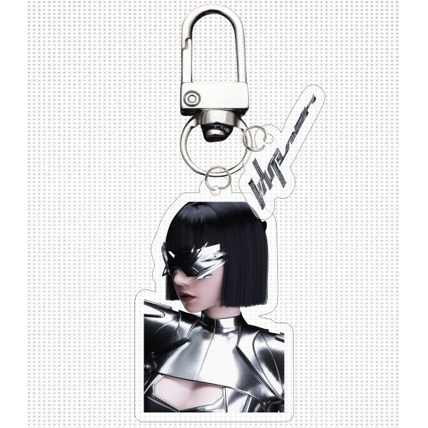 Aespa Whiplash Album Móc Khóa Acrylic Hai Mặt Móc Chìa Khóa Mặt Dây Chuyền Phụ Kiện KARINA G