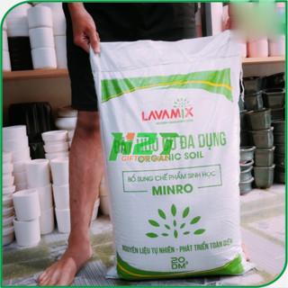 [HỎA TỐC -HCM] Đất Trồng Cây Lavamix (bao 20dm ~ 10kg) - Đất hữu cơ đa dụng trồng rau củ quả, cây kiểng trộn sẵn
