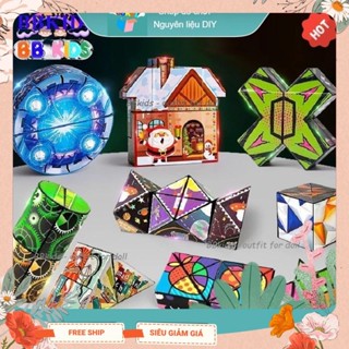  Combo Khối Rubik 3D Magic Cube Thay Đổi 72 Hình Dạng Biến Thể Siêu Độc Lạ Giúp Trẻ Em Phát Triển Trí Não Tư Duy Logic 