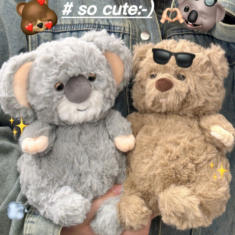 Gấu nhồi bông Moon Dozing, gấu thỏ, chó nhồi bông, gấu trúc, gấu koala, mẫu mới 2025