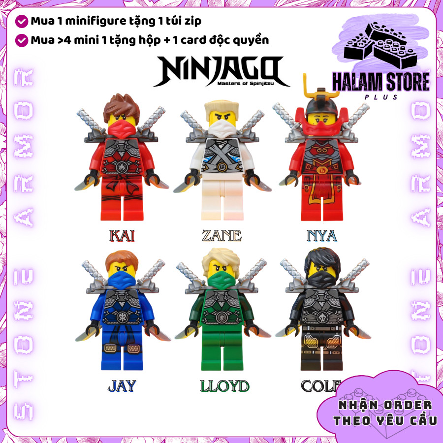 [Halam Store] Đồ chơi lắp ráp minifigures Ninjago Stone Armor - Mô hình Ninja season 3 giáp đá