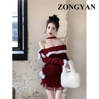 ZONGYAN váy Đầm váy nữ body đầm Cổ điển Fashion Dễ thương Vintage WLQ2491FW8 43Z241023