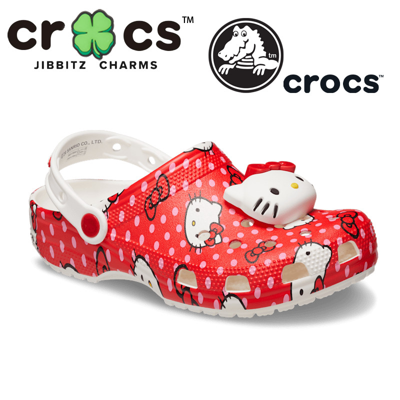 Crocs for Women Hello Kitty Red Classic Giày chống trượt #210575