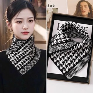  Ngàn Chim Lưới Khăn Nữ Mùa Đông Cao Cấp Bảo Vệ Cổ Ấm Áp Nam Nữ Khăn Lạnh Thời Trang Đa Năng Lười Tam Giác Khăn 
