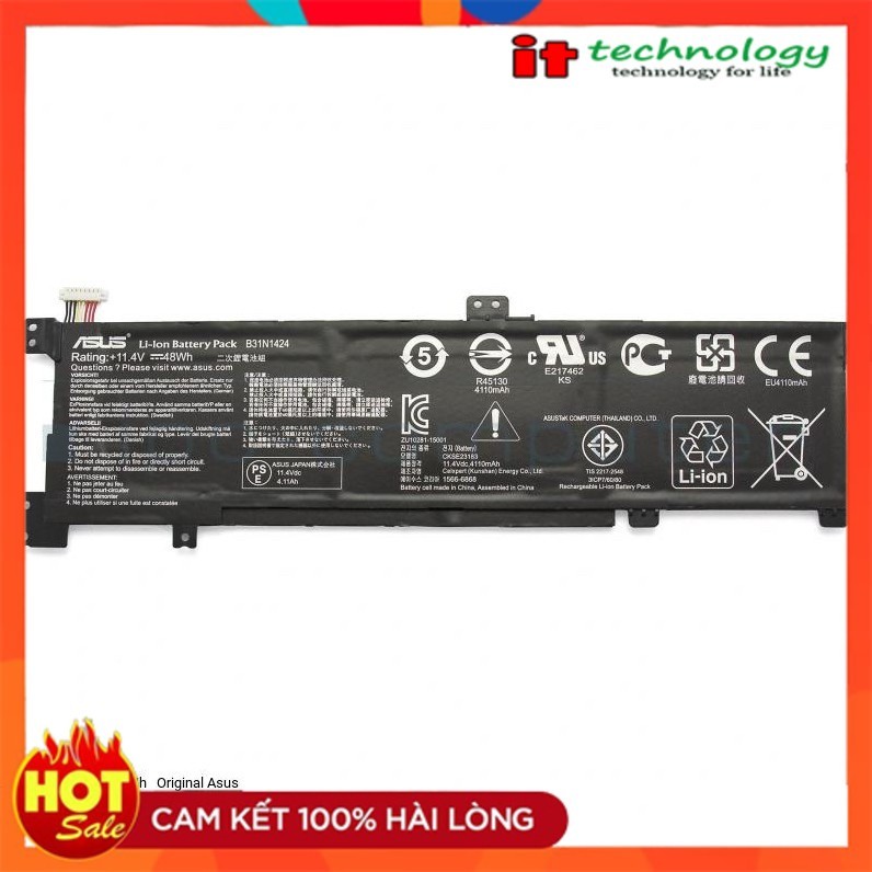 Pin Laptop Asus A400U A401 A401L K401L K401U B31N1424