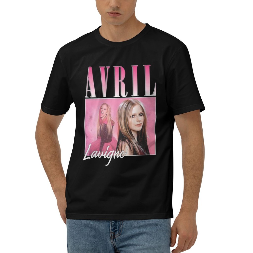 Áo thun in họa tiết cổ điển Avril Lavigne Ca sĩ Avril Lavigne Áo thun Cotton