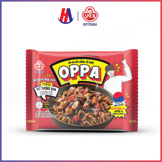 Oppa mì tương đen vị sườn heo ăn liền Ottogi 65g