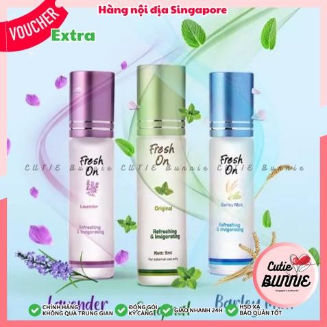 Dầu gió bi lăn Fresh On - Eagle Brand - Hàng nội địa Singapore