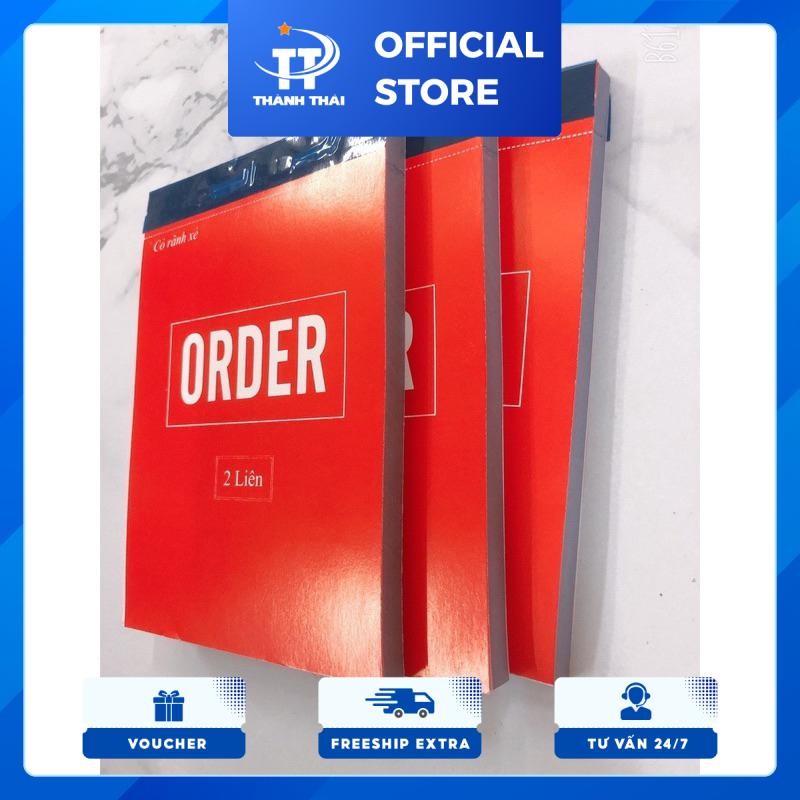 Quyển order 2 liên khổ A6-A7(100 tờ/quyển)