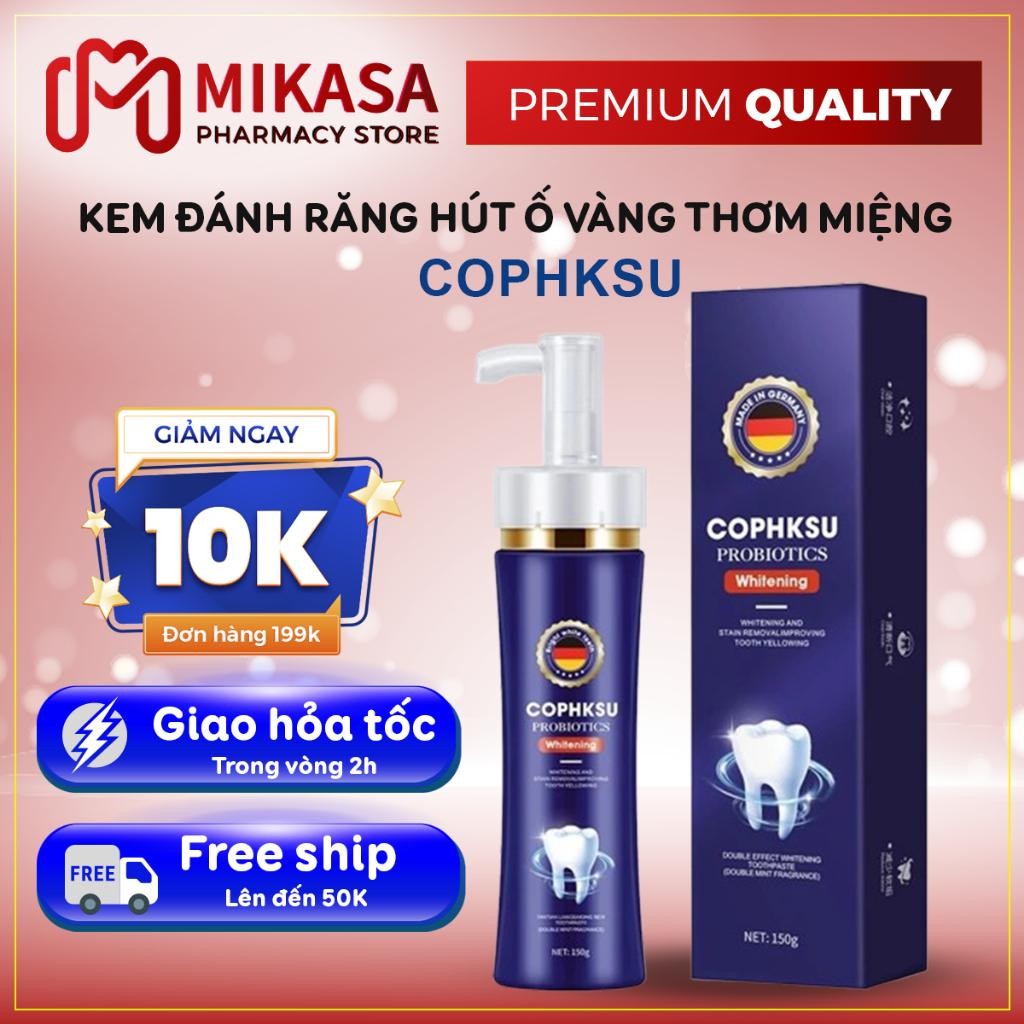 Kem Đánh Răng COPHKSU Nhập Khẩu Đức – Kem COPHKSU Công Nghệ Nano Làm Trắng Răng Đánh Bay Ố Vàng Cao Răng