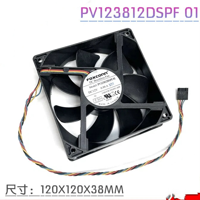 FOXCONN FOXCONN 12V 0,90A 12CM Dell MT Quạt khung gầm lớn PV123812DSPF 01