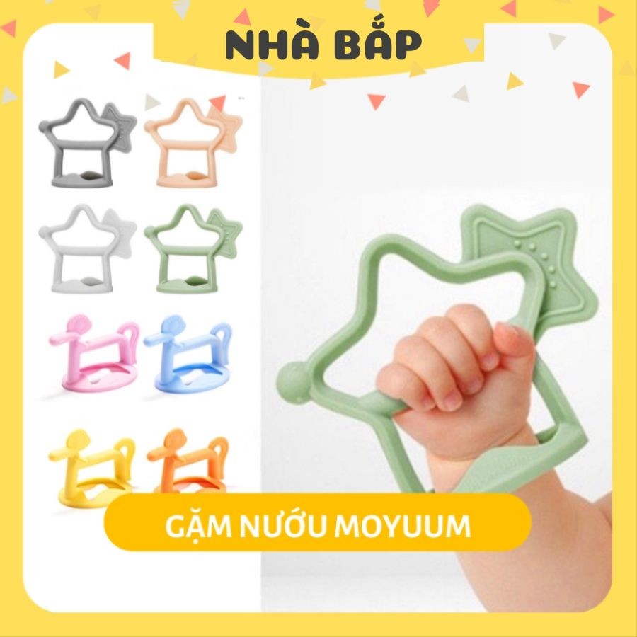 Gặm Nướu MOYUUM ⚡𝟭𝟬𝟬% CHÍNH HÃNG⚡ Kích Thích Phát Triển Răng Và Nướu Cho Bé từ 3m+