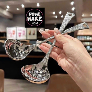 (Set 2 cái) Muôi Múc Canh Thìa Muỗng Súp INOX Siêu Đẹp Cao Cấp Decor Bàn Ăn - Homewares
