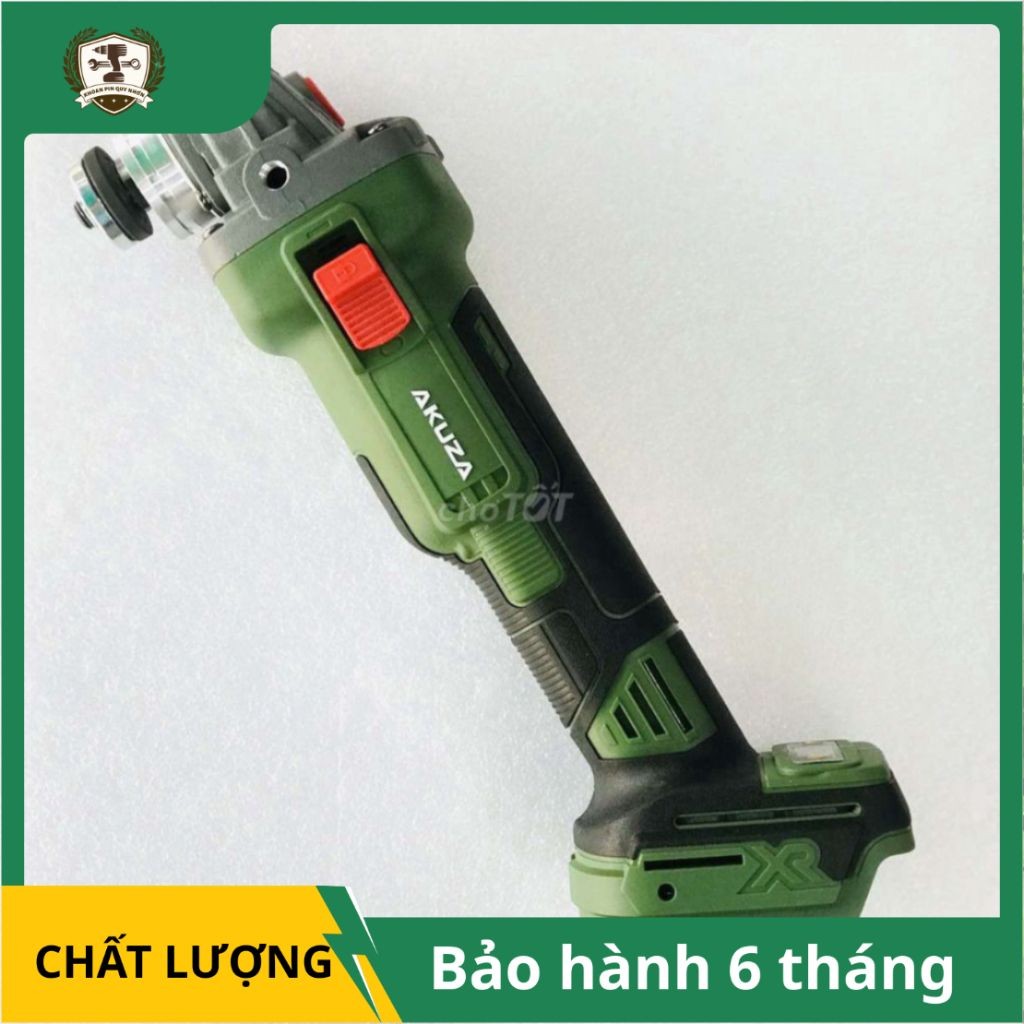 Máy mài góc cao cấp 21V AKUZA MG 100-01BL động cơ không chổi than pin 15 cell cực trâu