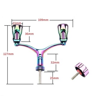 Tay Quay Máy Câu Cá Kép  tay quay máy ngang thay thế dự phòng Bằng Titan Chất Lượng Cao- SOMIA_fishing 
