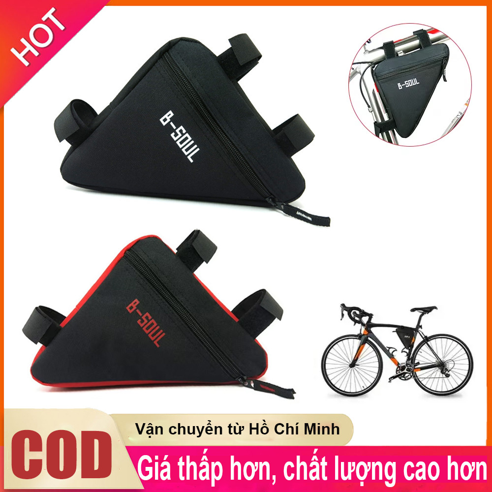 Túi xe đạp thể thao chống nước Túi Tam Giác Đeo Ghi Đông Xe Đạp Tiện Lợi Phía Trước Ống Khung Túi Bảo Quản Hộp Đựng Phụ