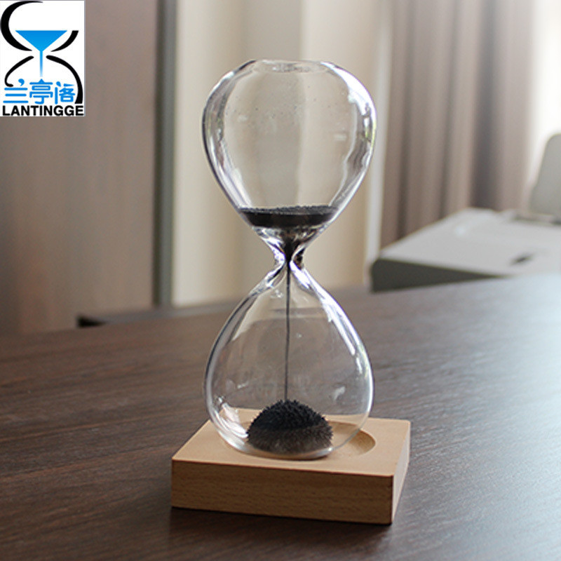 Nhỏ Nhỏ Từ Đồng Hồ Cát Phong Cách Mới Nam Châm Thủy Tinh Sáng Tạo Nhà Để Bàn Trang Trí Văn Phòng Quà
