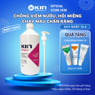 Nước Súc Miệng Kin Gingival Ngăn Ngừa Viêm Nướu Nha Chu, Hôi Miệng, Chảy Máu Chân Răng, Chai lớn 1 lít