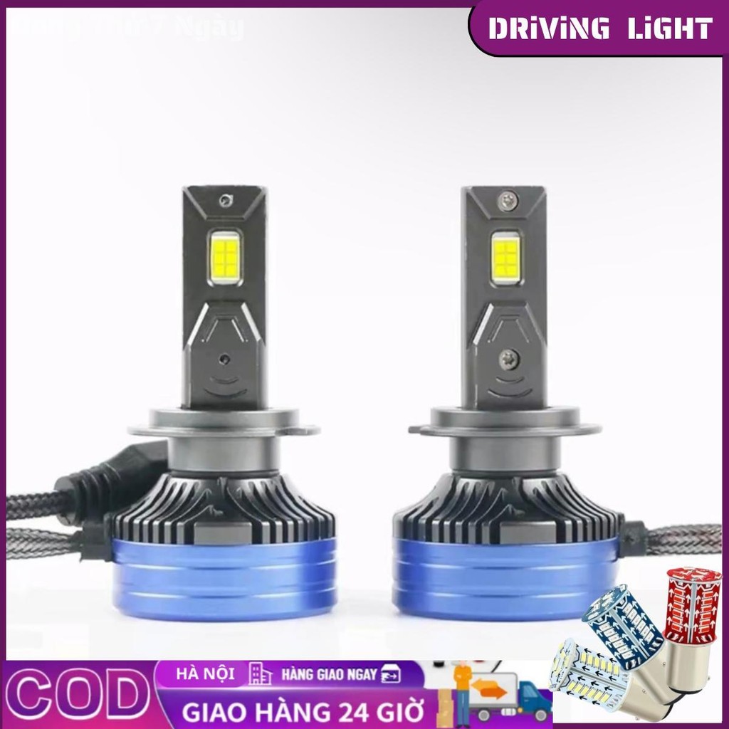 Đèn Pha Led V60 Siêu Sáng Với 24 Chip Led Công Suất 120W, Có Đầy Đủ Các Chân H4, H7, H11, 9005, 9006