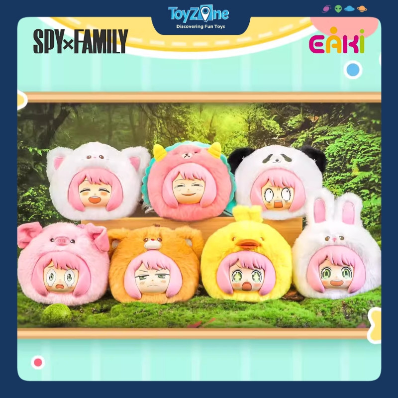 Mô hình Blind box Móc khóa Gấu Bông Anya Spy x Family Animal Party ( Bữa Tiệc Động Vật ) EAKI