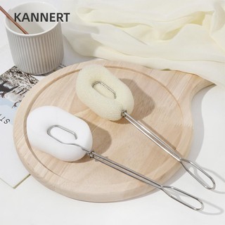 Kannert Chai Làm Sạch Cốc Bọt Biển Có Thể Thay Thế Chà Tay Cầm Dài Dụng Cụ Giặt