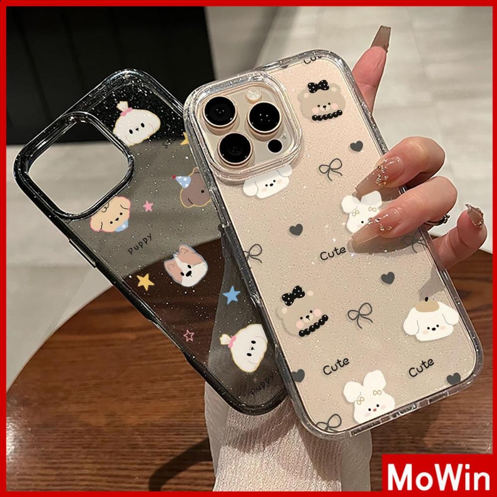 Movin - Ốp lưng iPhone 16 Pro Max iPhone 11 siêu sáng lấp lánh trong suốt TPU mềm Những con vật dễ thương và xinh đẹp Compatible iPhone15 Pro max 14 13 12 Pro max XS XR 7 Plus 8 Plus