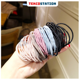 Túi Zip 100 Thun Buộc Tóc, Cột Tóc Phong Cách Hàn Quốc