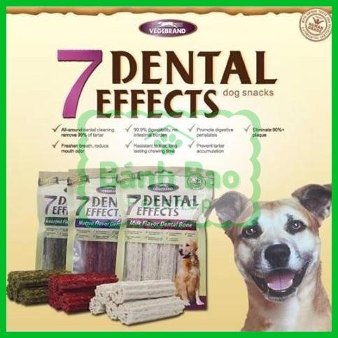 Xương Gặm Cho Chó Vegebrand 7 Dental Effects Gói 100g