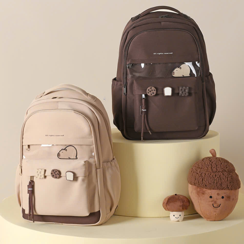 Balo nữ đi học thời trang ulzzang hàn quốc vải dù chống nước cặp học sinh nữ cấp 2 3 605