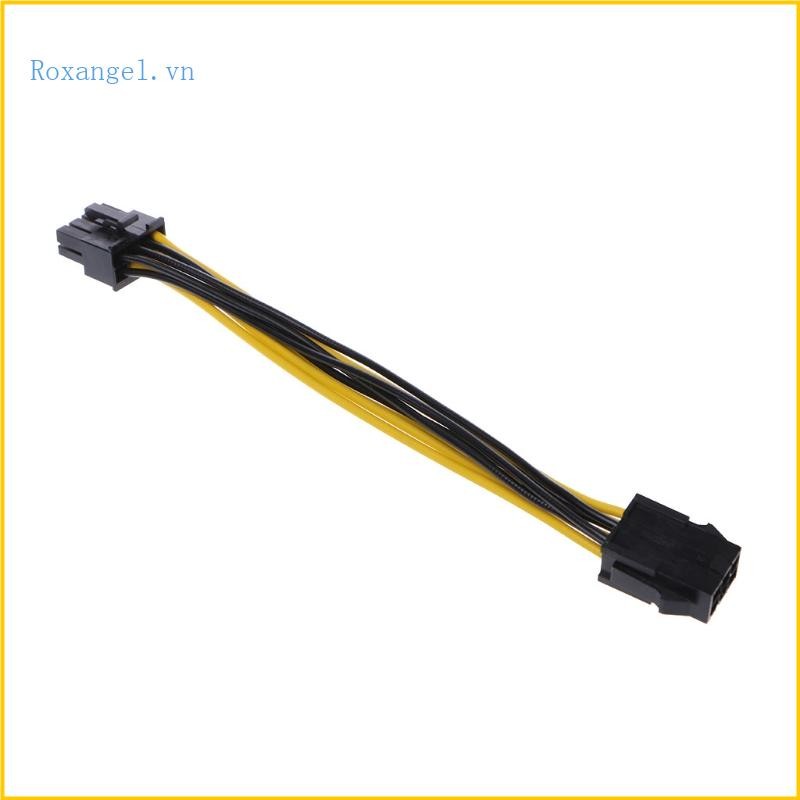 PCI for Express PCI-E 6-Pin Female To 8-Pin Male Video Card Power Adapter Cable