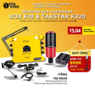 Mic Thu Âm | Micro Livestream SoundCard XOX K10 2020 & Mic TAKSTAR K320 Hát Karaoke Monkey Studio