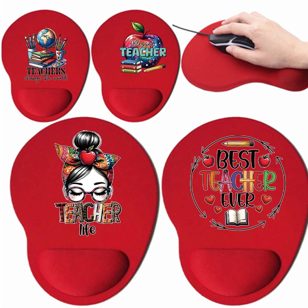 new Teacher Gift  Gift Computer Mouse Pad and Keyboard Wrist Rest Set, Ergonomic Design for Office a