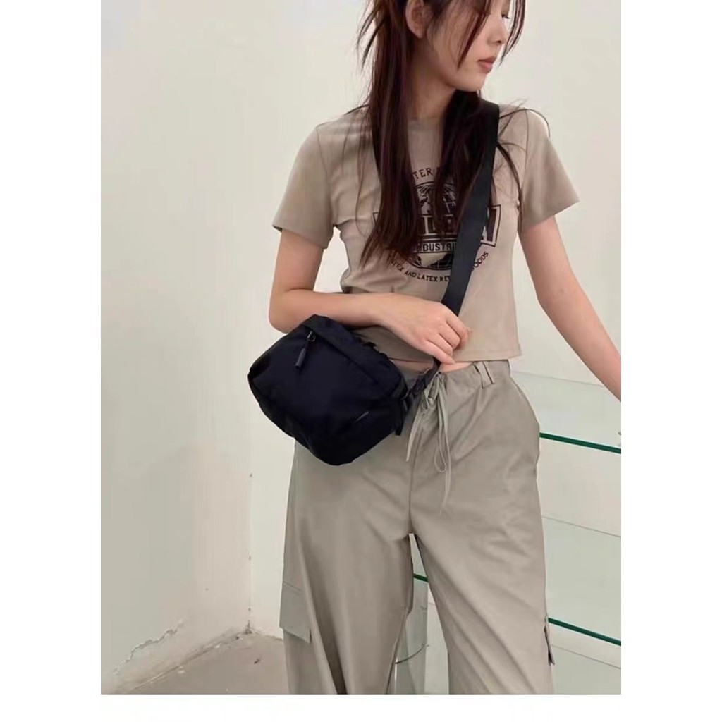 [Nylon Chống Thấm Nước] Túi Messenger Vải Nylon Chống Thấm Nước Nhật Bản Túi Vuông Nhỏ Nhẹ Nam Nữ Túi Điện Thoại Di Động Nhiều Lớp Đơn Giản
