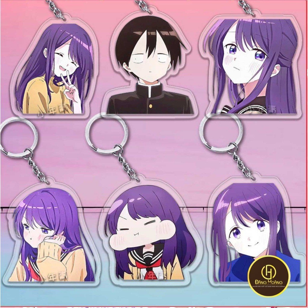 Kubo San Wa Mob Wo Yurusanai Móc Chìa Khóa Anime Kubo Nagisa Shiraishi Junta Bằng Acrylic Dễ Thương 