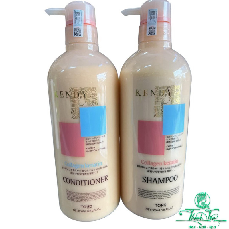 [ NL ] Dầu gội xả dưỡng sinh cao cấp KENDY 800mlx2 ( Nhật Bản )