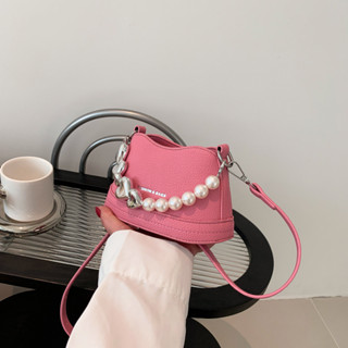  Lefflow Mùa Hè Thời Trang Mới Phiên Bản Hàn Quốc Niche Love Pearl Di Động Mini Trẻ Em Đeo Vai Túi Nhỏ Túi Nữ 