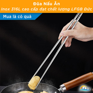 Đũa Nấu Ăn Xào Nấu Dài Inox 316L Cao Cấp - Chống Trơn Trượt, Kháng Khuẩn, Dễ Vệ Sinh, An Toàn Sức Khỏe SSGP
