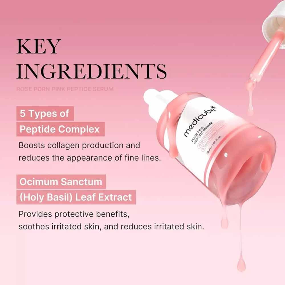 Medicube PDRN Pink Peptide Serum, Niacinamide, Hydrating, Korean Skincare