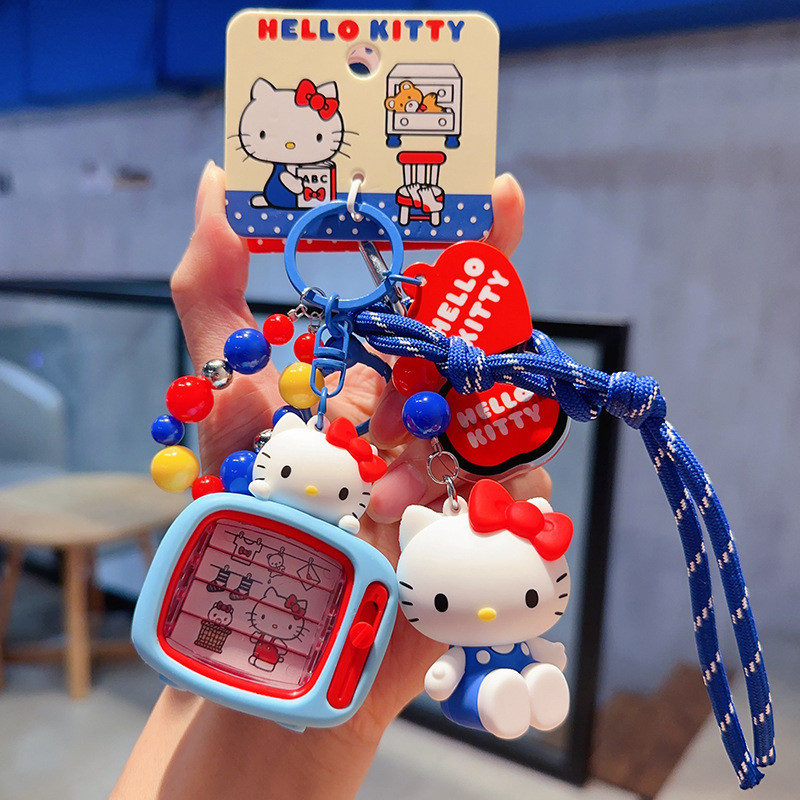 Móc khóa TV HelloKitty Hello Kitty chính hãng / Mặt dây chuyền sản phẩm mới sáng tạo dễ thương Quà t
