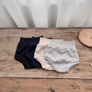 Quần chíp cạp cao chất cotton gân Hàn cho bé trai,bé gái (3-13kg)