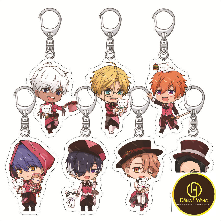 Móc Khoá, Mô Hình Standee Anime Obey Me Trang Trí Bàn Học, Làm Việc