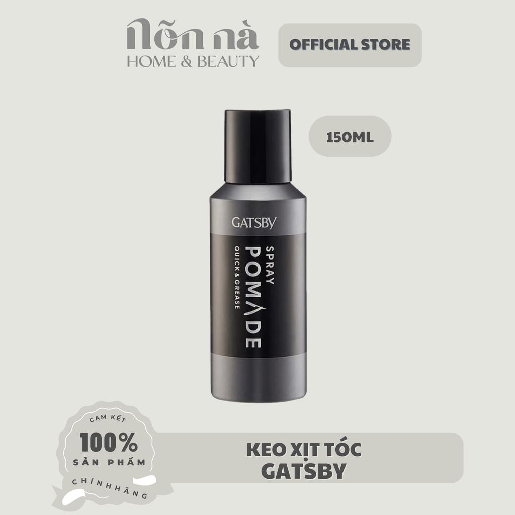 Keo Xịt Tạo Kiểu Tóc Gatsby Pomade Quick & Grease Spray 150ML