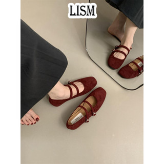 LISM  giày búp bê nữ giày mary jane 2024 HOTSALE Dễ thương Hàn Phong thời trang  Cá tính Linh hoạt Thiết kế độc đáo Đế êm FBL24A08T6 43Z241023