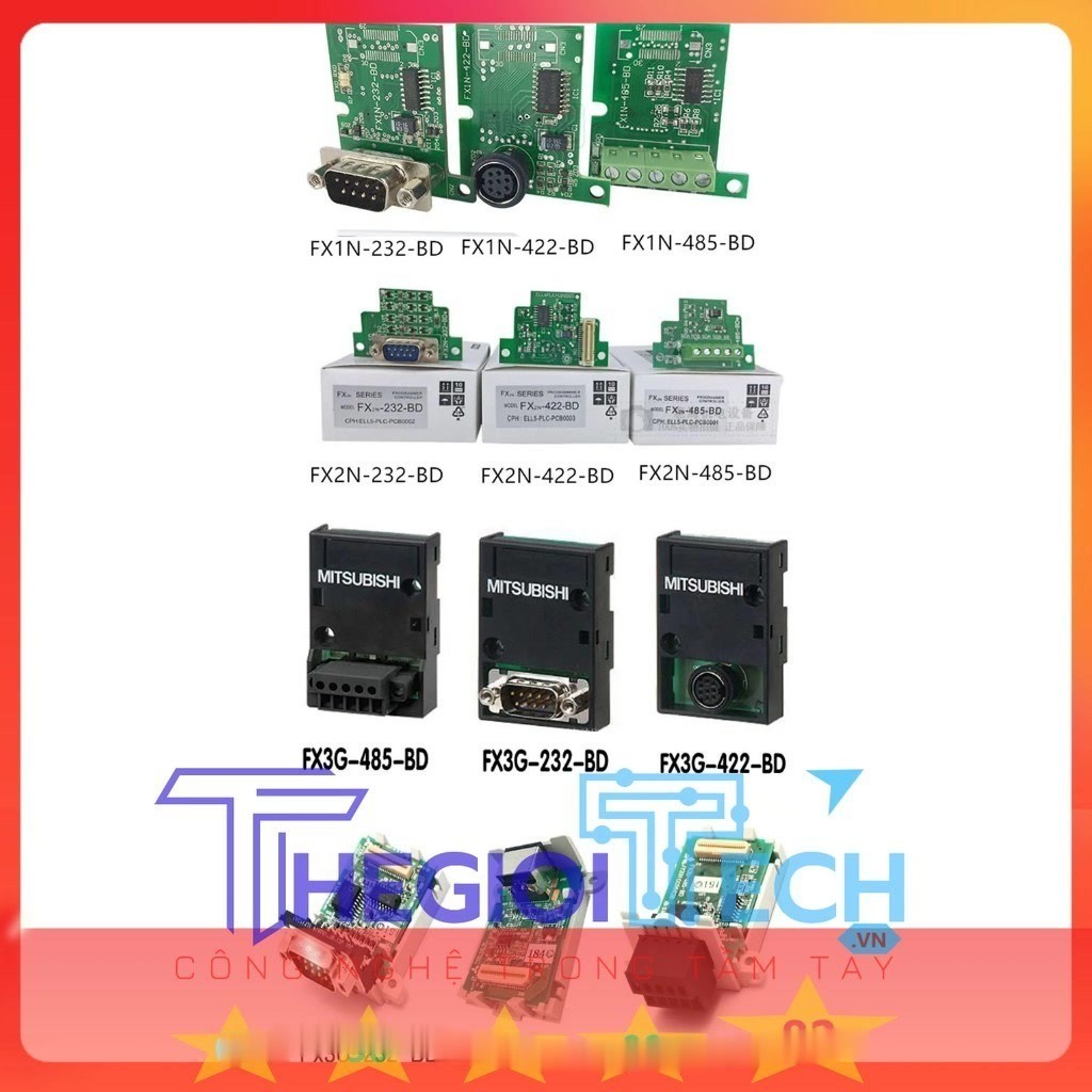 TH Mô đun mở rộng truyền thông PLC Mitsubishi FX3U-485-BD FX3U-232-BD FX1N FX2N FX3G FX3U 232 485 42
