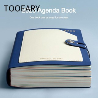TOOEARY Công cụ lập kế hoạch hàng ngày, Lịch trình hàng ngày 2025 Kế hoạch làm việc hàng ngày, Sách hẹn quà tặng A5 Sổ tay lịch hàng ngày