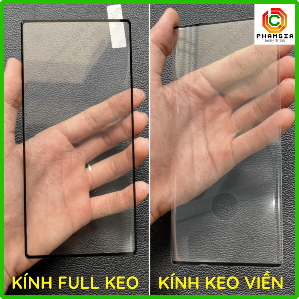Kính cường lực Samsung Note 10 / Samsung Note 10+ (plus) full màn, full keo, keo viền